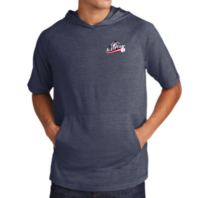 BASEBALL - ® PosiCharge ® Tri Blend Wicking Short Sleeve Hoodie Thumbnail