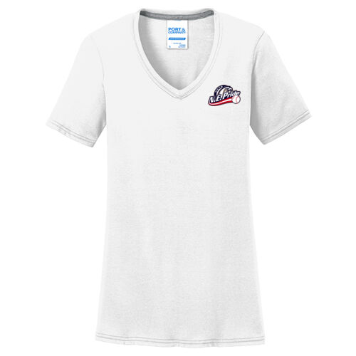 BASEBALL - Ladies Performance Blend V Neck Tee Thumbnail